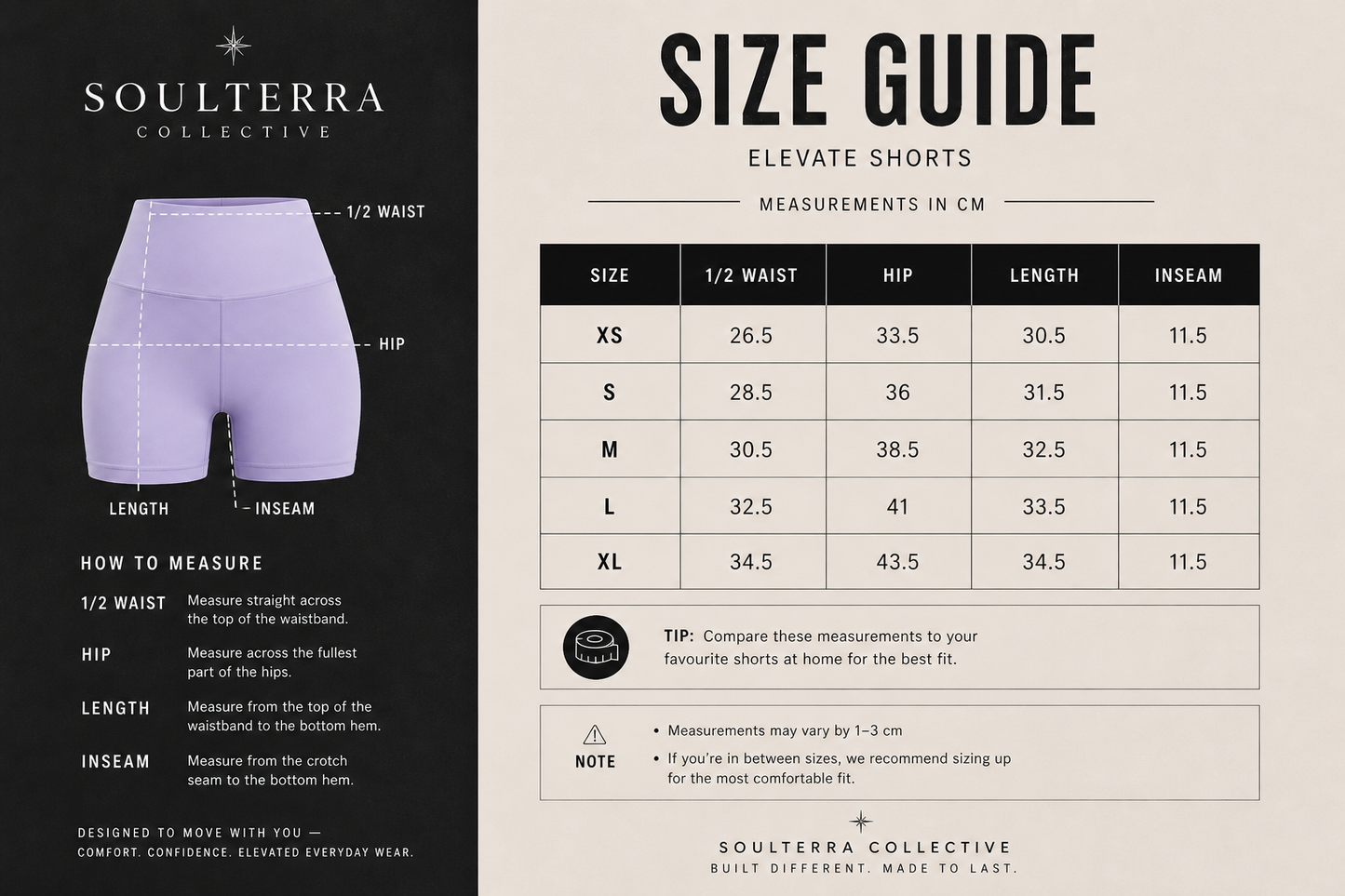 Elevate shorts