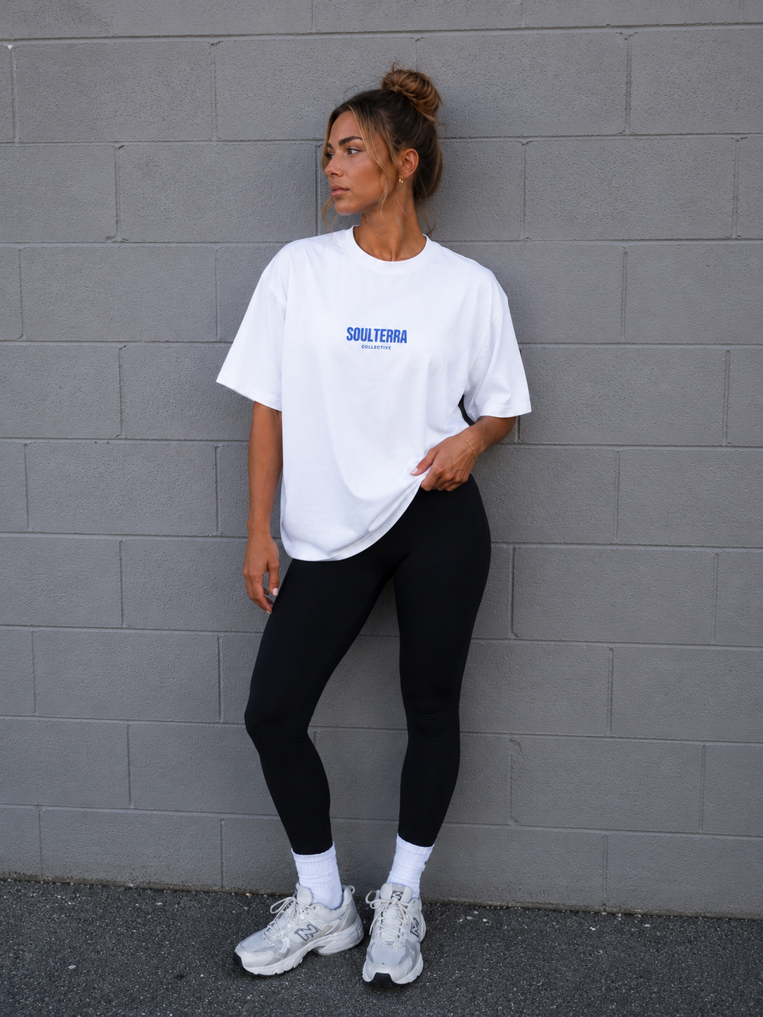 PRE ORDER!!!!    Oversize cardio tee White/Blue