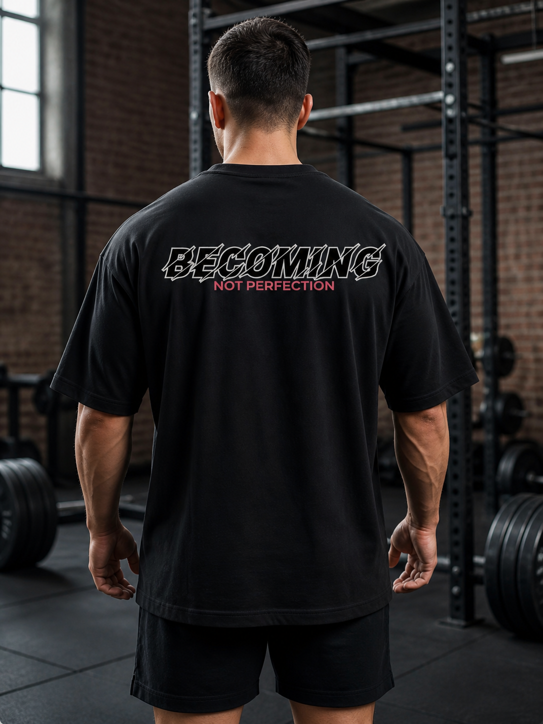 PRE ORDER!!!!         Becoming, not perfection- Oversize Tee