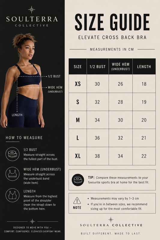 Elevate cross back bra